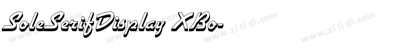 SoleSerifDisplay XBo字体转换
